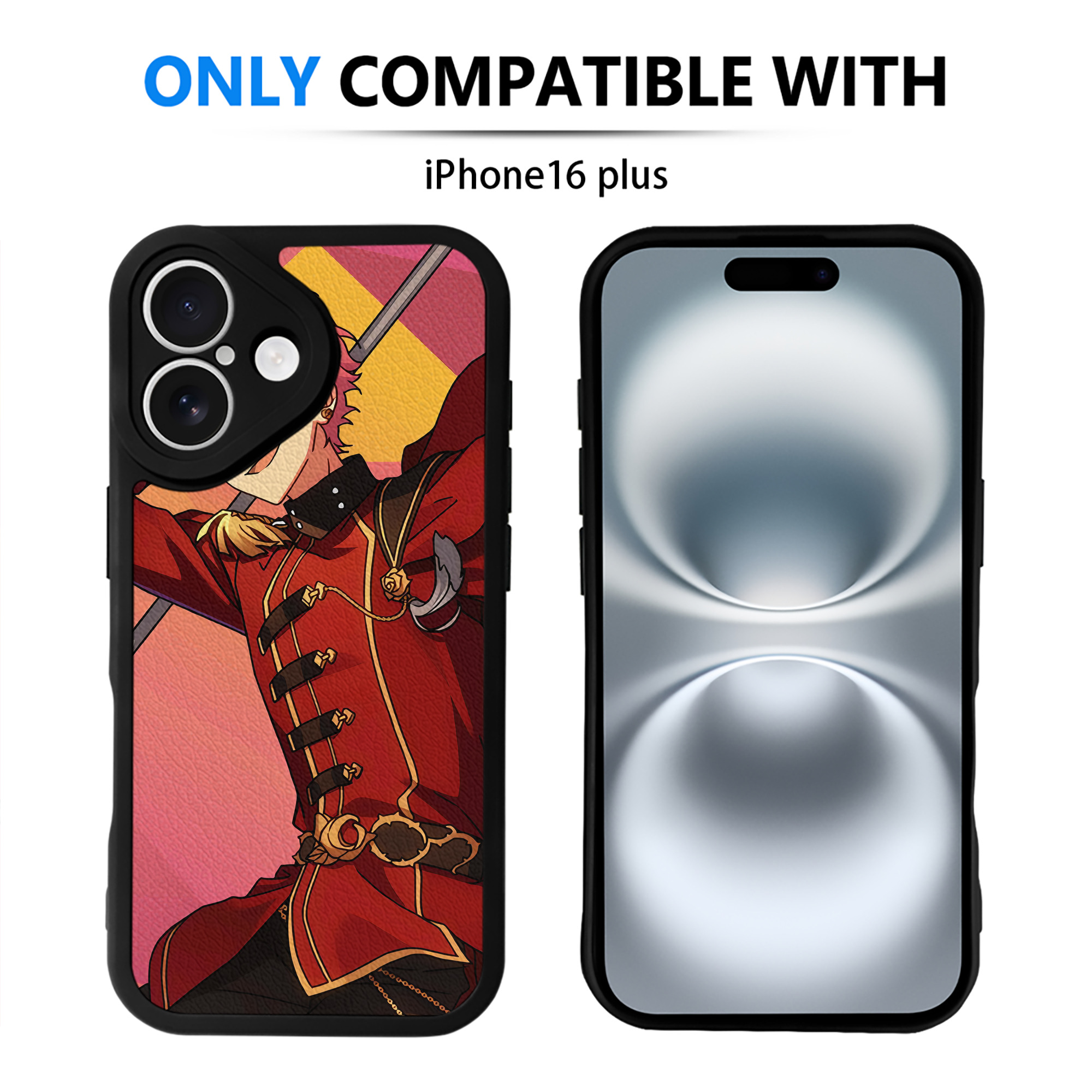 （画像用） あんさんぶるスターズ! Ensemble Stars 【iPhone 16シリーズ対応】シリコンスマホケース（レザー調） 材質：シリコン